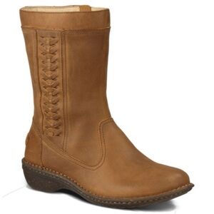UGG Brown Leather Kaleen Winter Boots